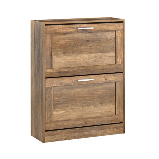 SoBuy 2-ovinen kenkäkaappi FSR137-F ekolaatua ja kestävää puukuitua