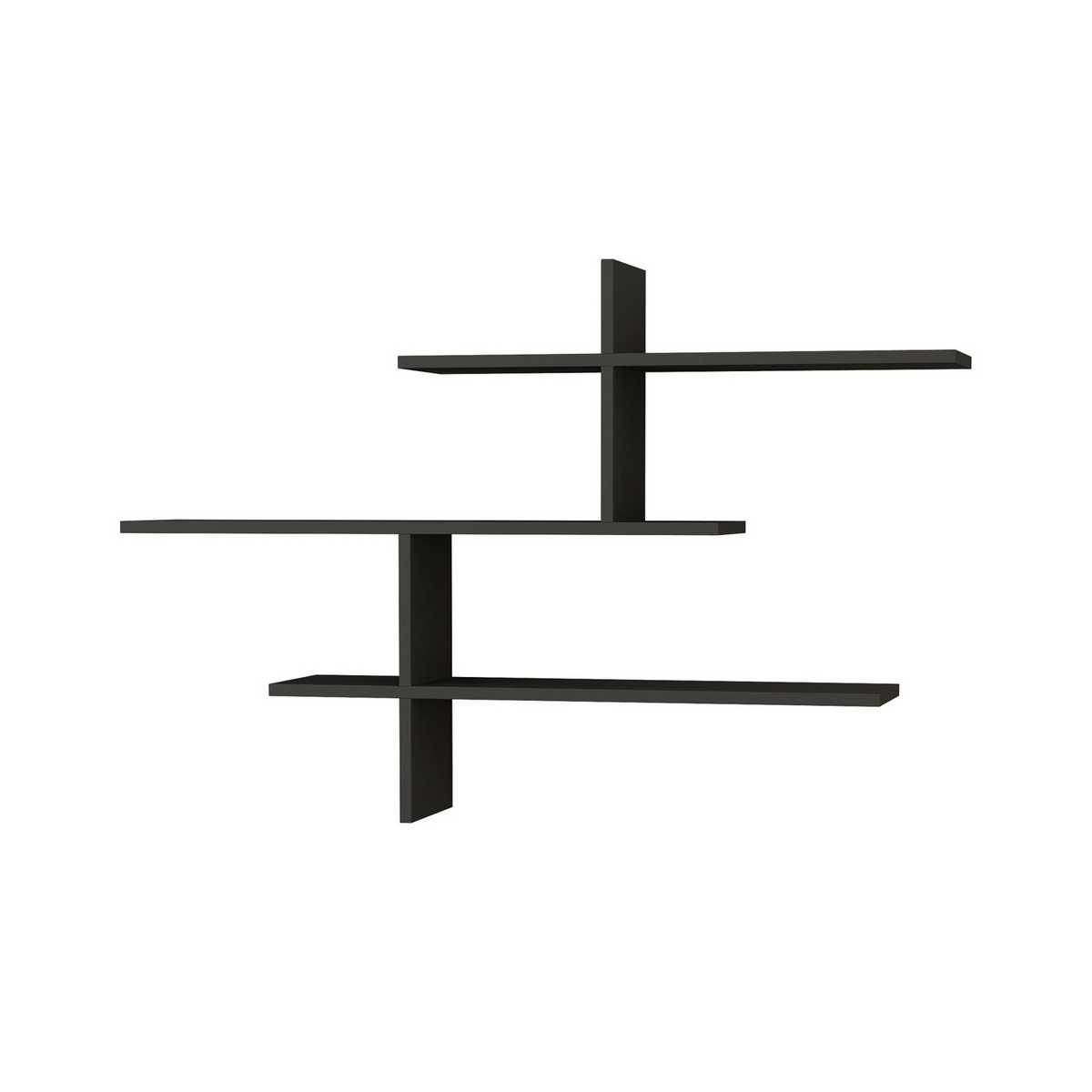 Norda Design Moderni seinähylly, 123 x 80.5 x 22 cm | 100 % melamiinipäällystetty, 18 mm paksu | Tyylikäs säilytysratkaisu