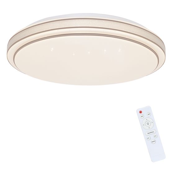 NETTLIFE moderni pyöreä, LED - kattovalaisin, 23 W, himmennettävä makuuhuoneen, lamppu Kaukosäätimellä, 27 cm, tähtitaivaslamppu Keittiön