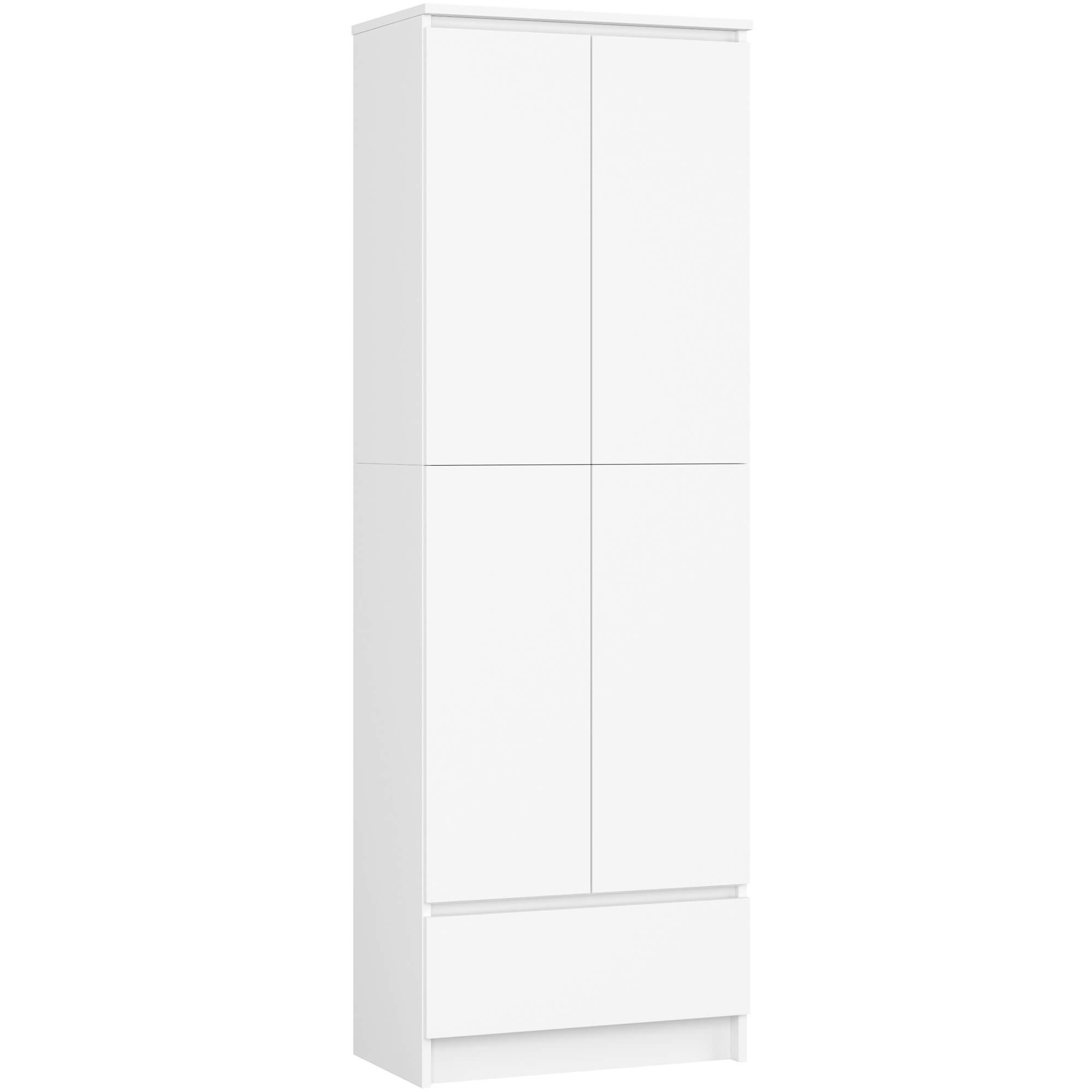 Akord Kirjahylly Suljettu Valkoinen 60x35x180