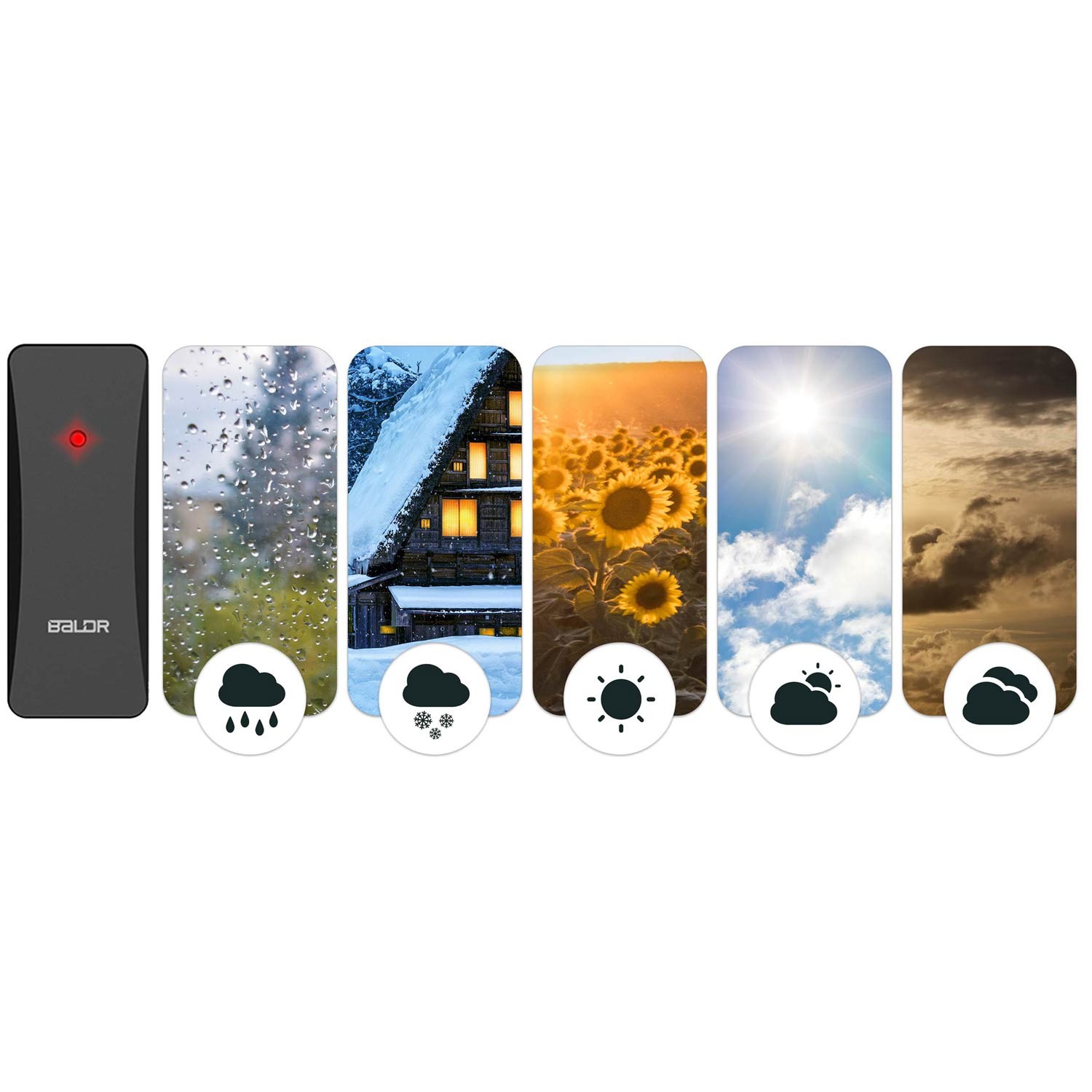 BALDR-sääaseman lähetin, musta