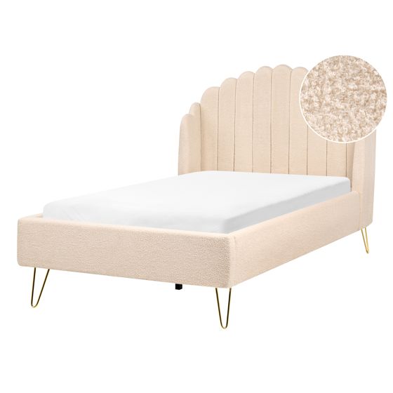 Sänky buklee AMBILLOU 120 x 200 cm Beige