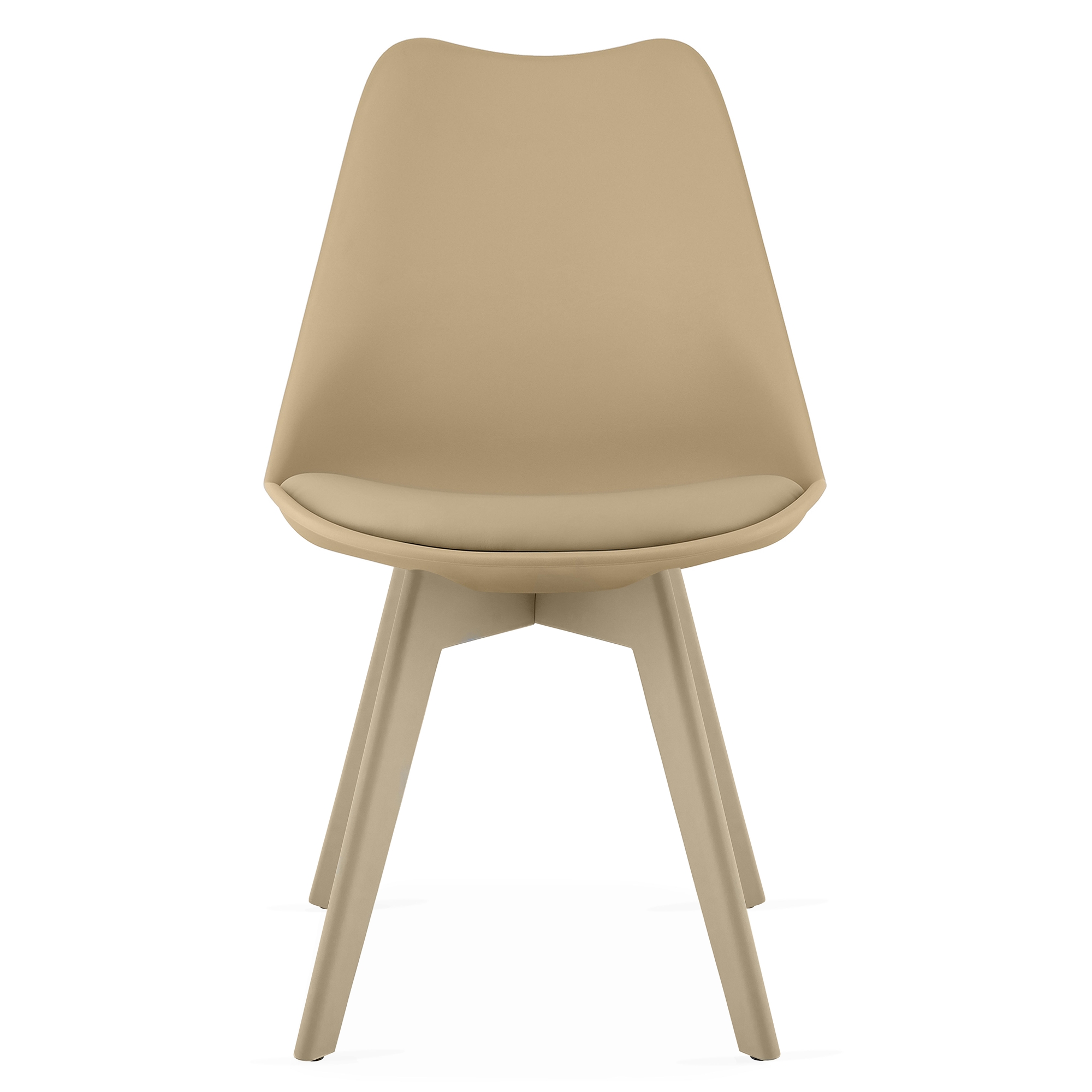 Tuoli - Leobert - MARK - Dunkelbeige/beige jalat - 49x43x82 cm - setti 4 kpl