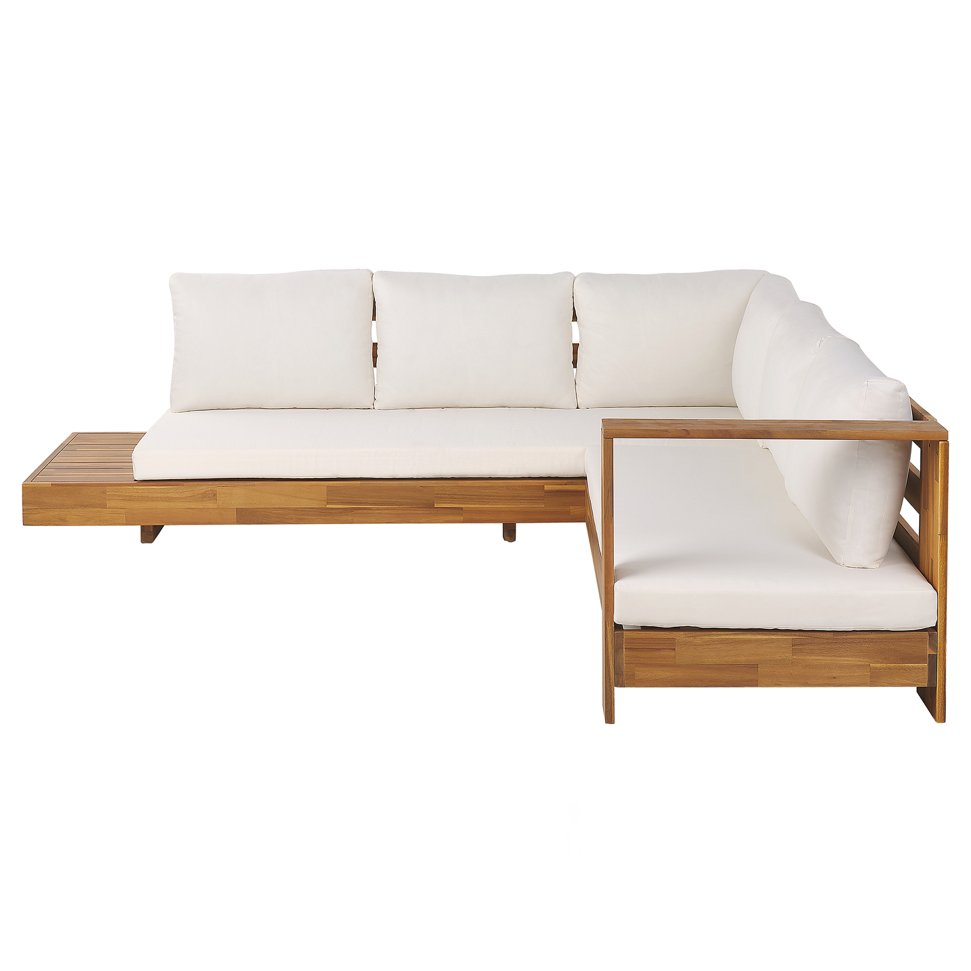 Ulkokulmasohva 5-istuttava MARETTIMO Vasen sertifioitu akaasia Ruskea