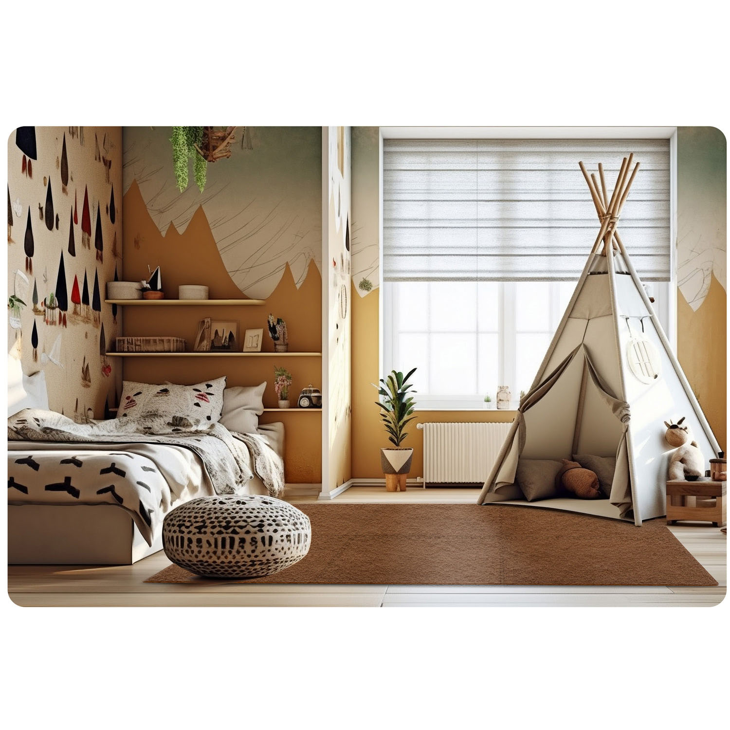 Vaahtomuovi palapelimatto 180 x 120 cm Massido 6 kpl
