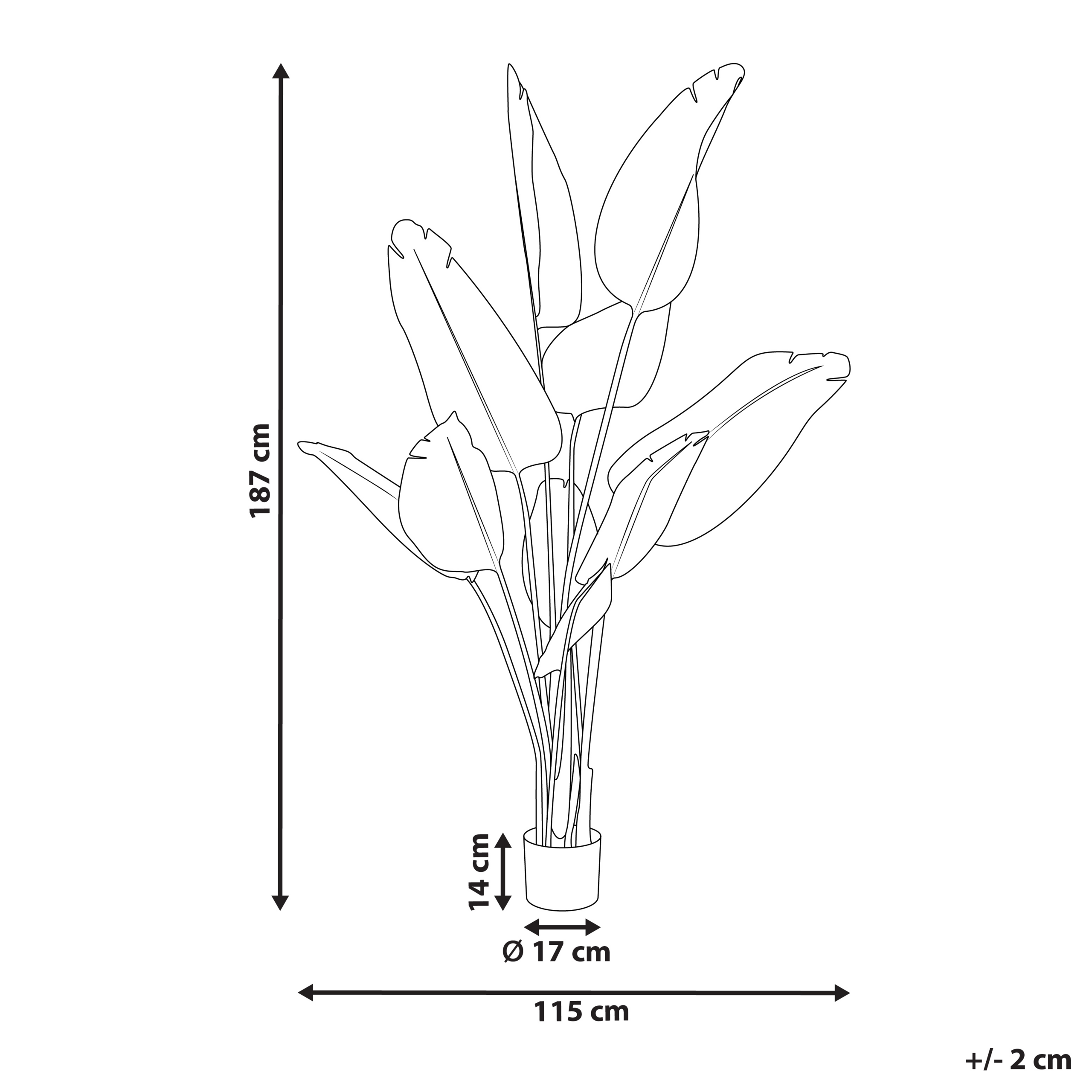Tekokasvi BANANA TREE 187 cm Vihreä
