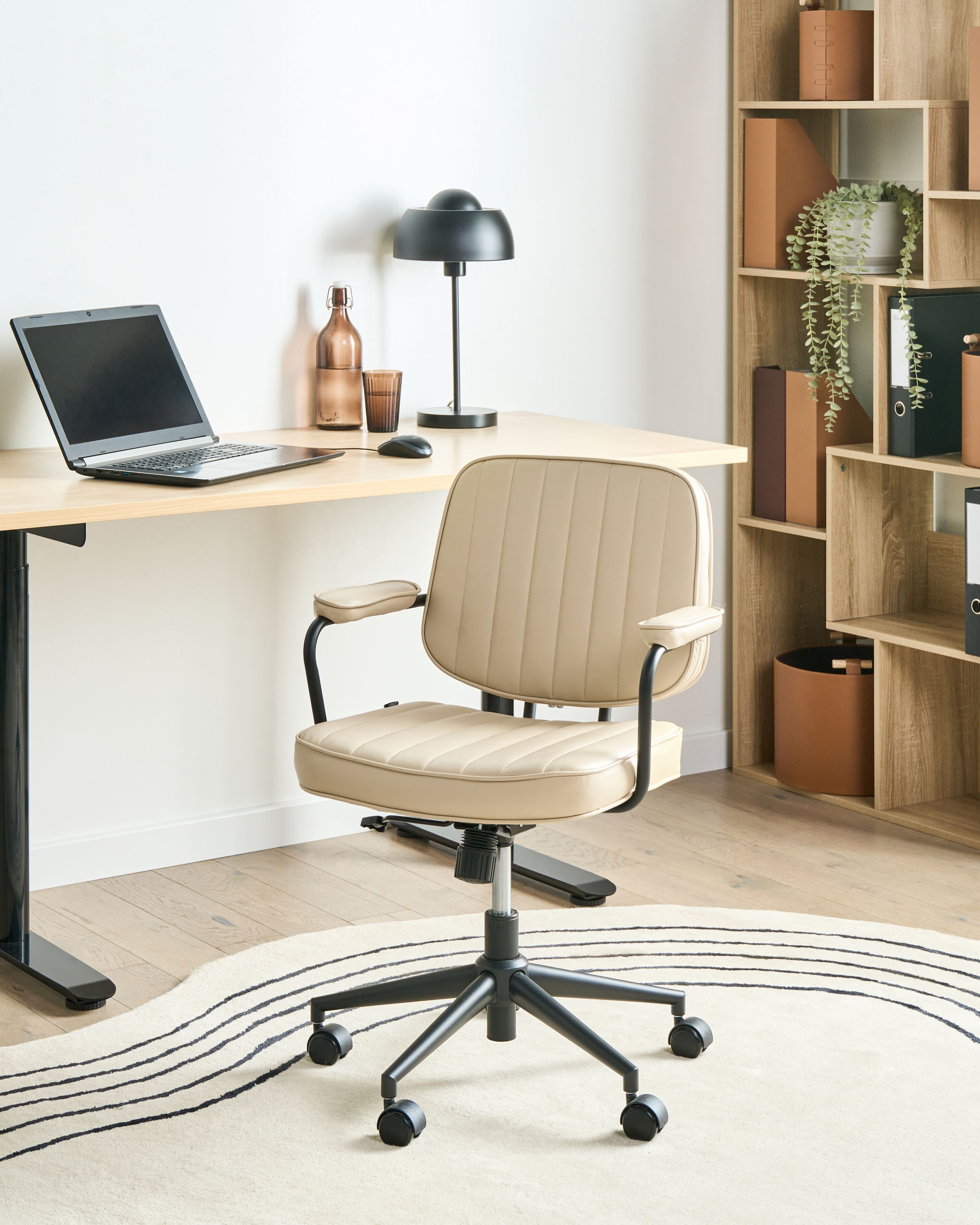 Työtuoli BERNE keinonahka Beige