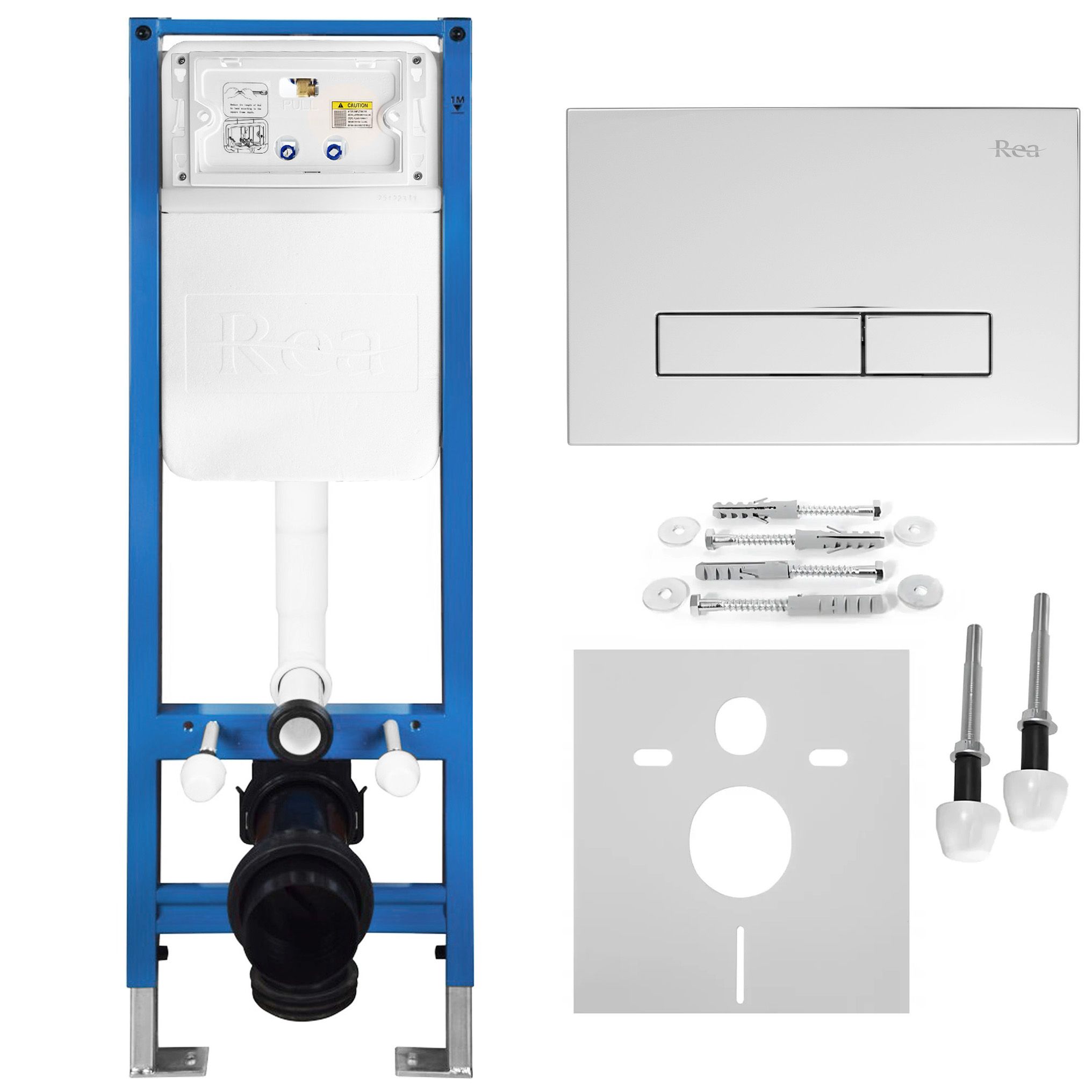 REA Uppoasennusteline Slim 024N + Hd Chrome -Painike Kromi, 22X35,2X106,2Cm