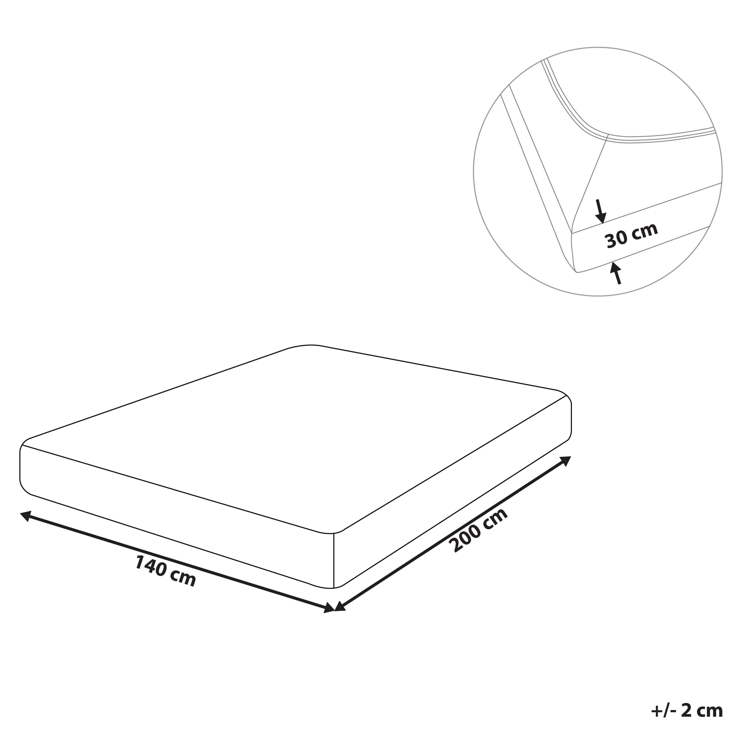 Muotoonommeltu lakana JANBU puuvilla 140 x 200 cm Pastellipinkki