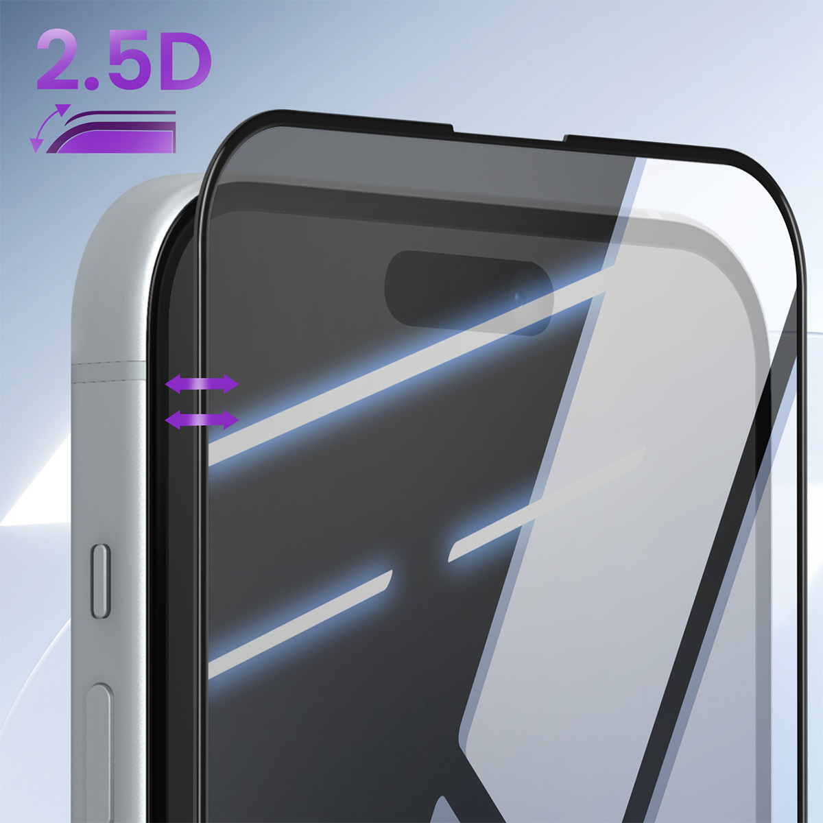 Karkaistu Lasi Näytönsuoja iPhone 15 Plus 2.5D Alkuperäinen Iskunkestävä