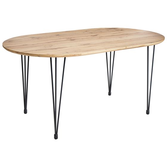 Ruokapöytä CAVELL Vaaleanruskea 160 cm 90 cm