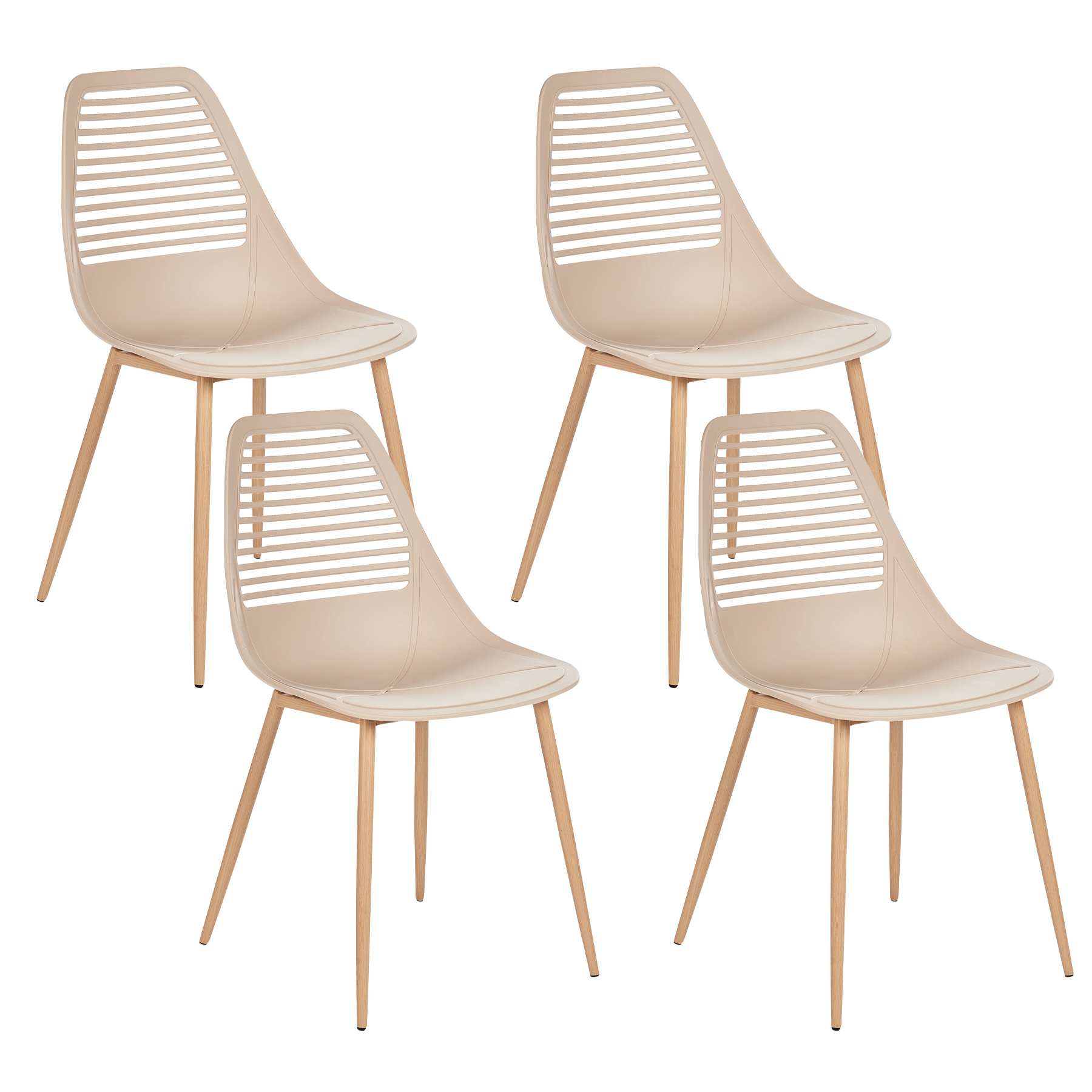 Ruokatuolisetti 4 kpl MONTELLO Beige