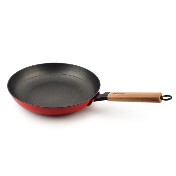 Paistinpannu valurauta RODELUXE 28 cm puukahvalla