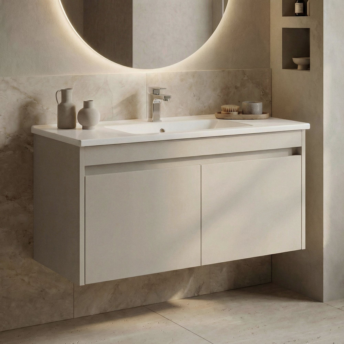 Norda Design Kylpyhuonekaappi altaalla Arno 100 Ovi 45 x 100 x 52 cm