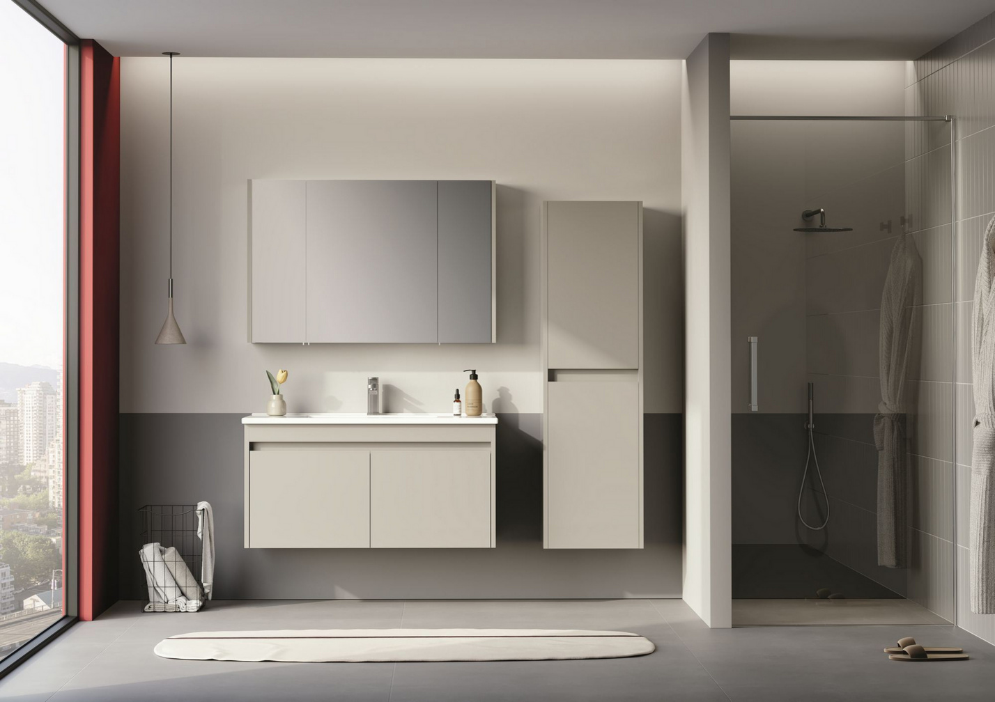Norda Design Kylpyhuonekaappi altaalla Arno 100 Ovi 45 x 100 x 52 cm