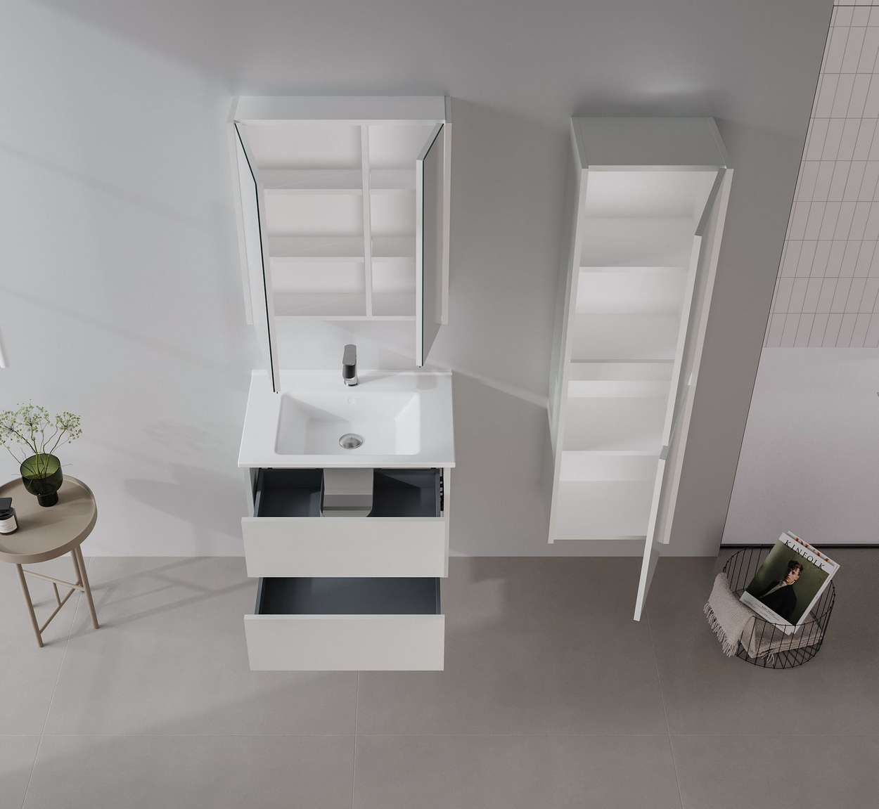 Norda Design Kylpyhuonekaappi Arno 40 27 x 40 x 138 cm