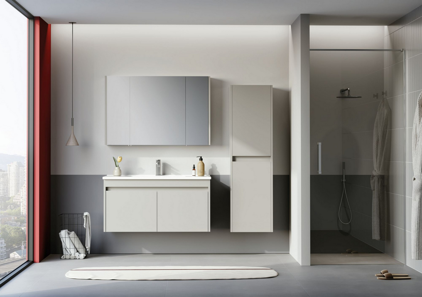 Norda Design Kylpyhuonekaappi Arno 40 27 x 40 x 138 cm