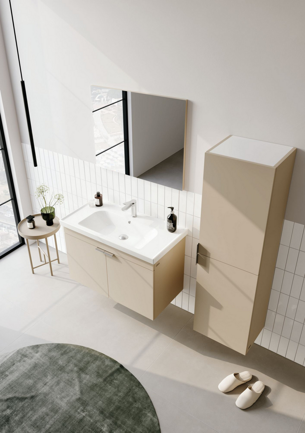 Norda Design Kylpyhuonekaappi altaalla Desna 80 45 x 80 x 58 cm
