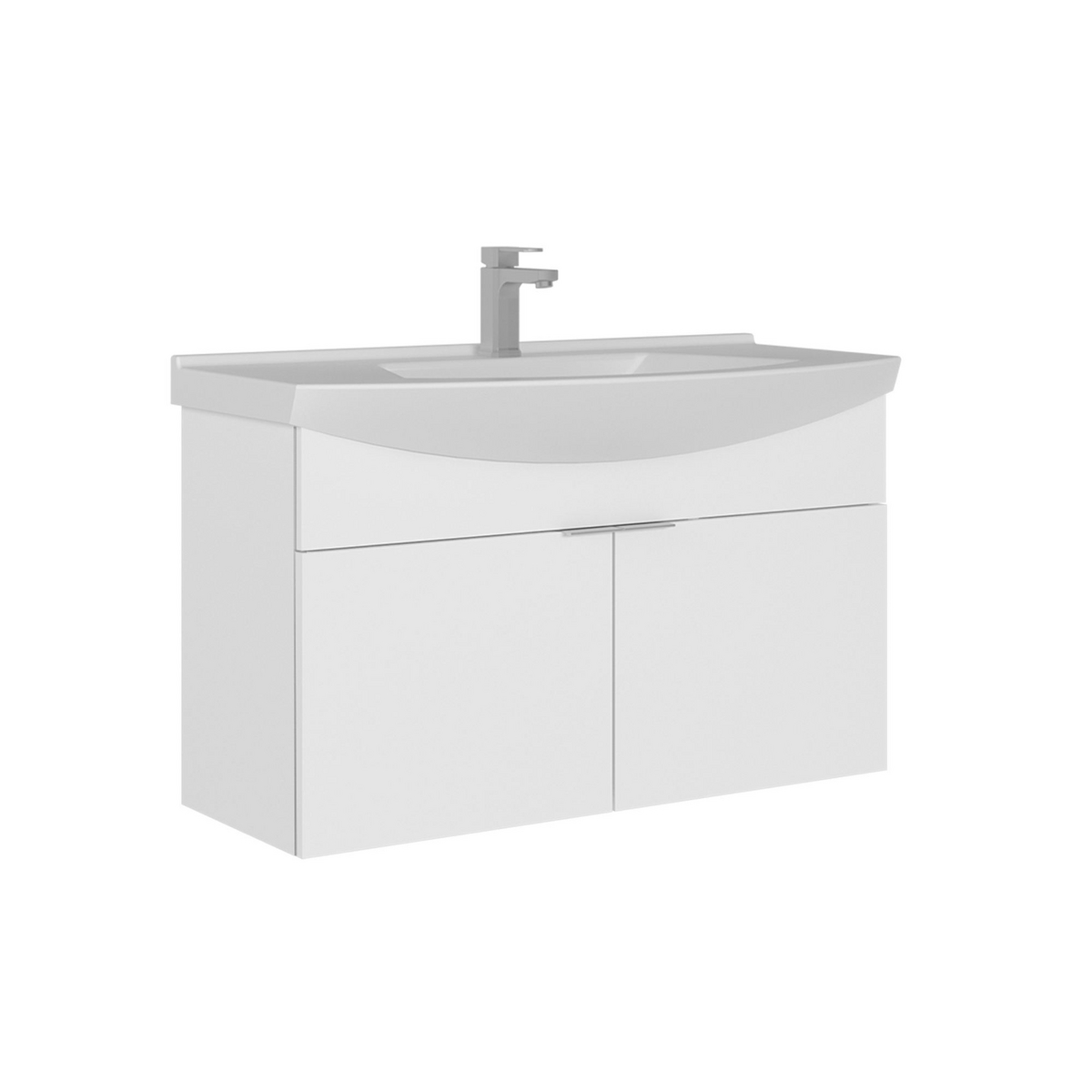 Norda Design Kylpyhuonekaappi altaalla Purus 100 50 x 100 x 58 cm