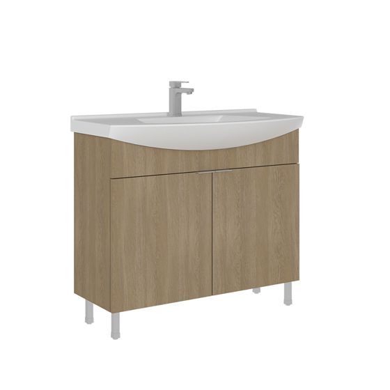 Norda Design Kylpyhuonekaappi altaalla Purus 100 50 x 100 x 83 cm