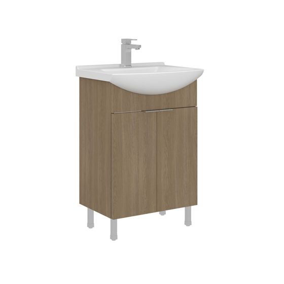 Norda Design Kylpyhuonekaappi altaalla Purus 55 50 x 55 x 83 cm