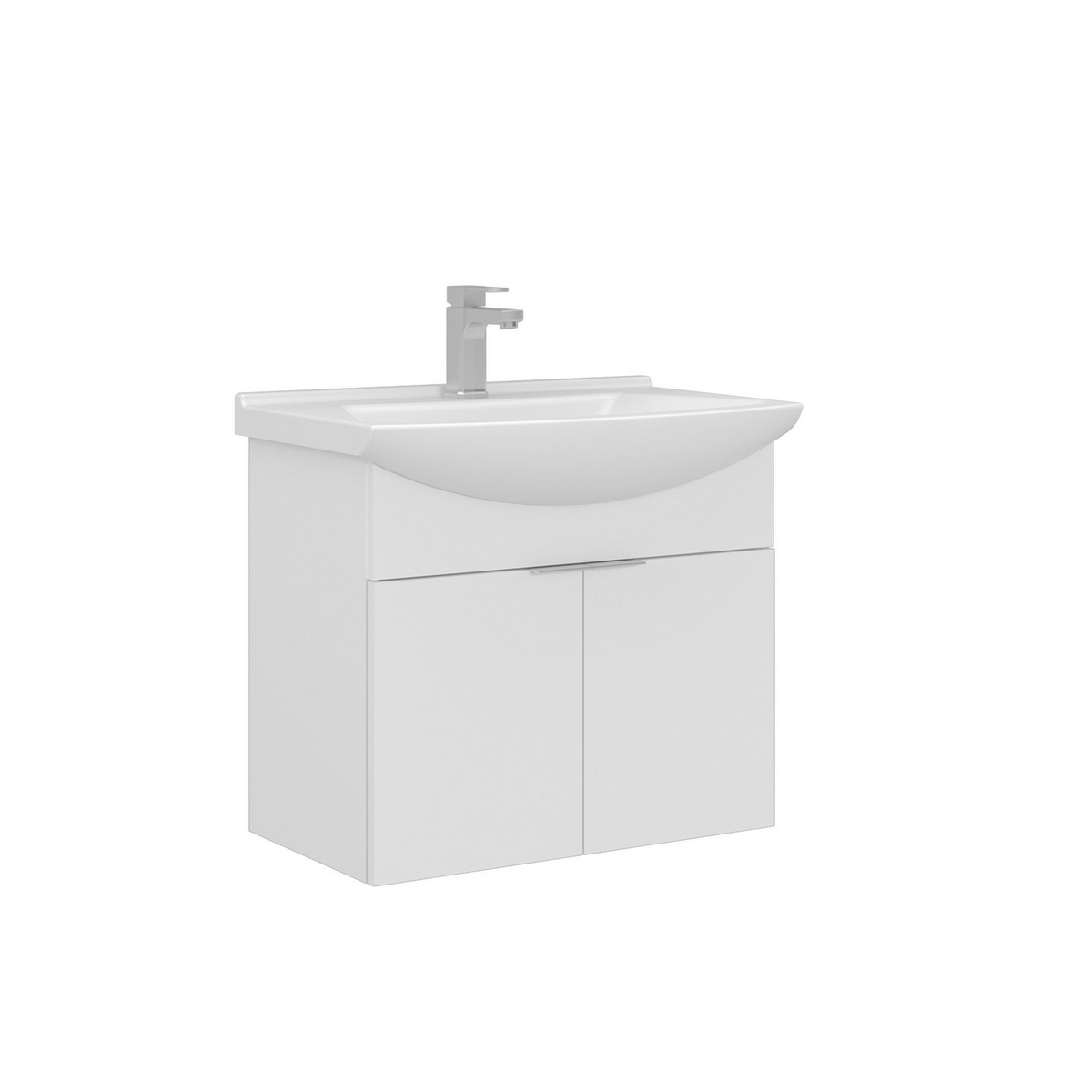 Norda Design Kylpyhuonekaappi altaalla Purus 65 50 x 65 x 58 cm