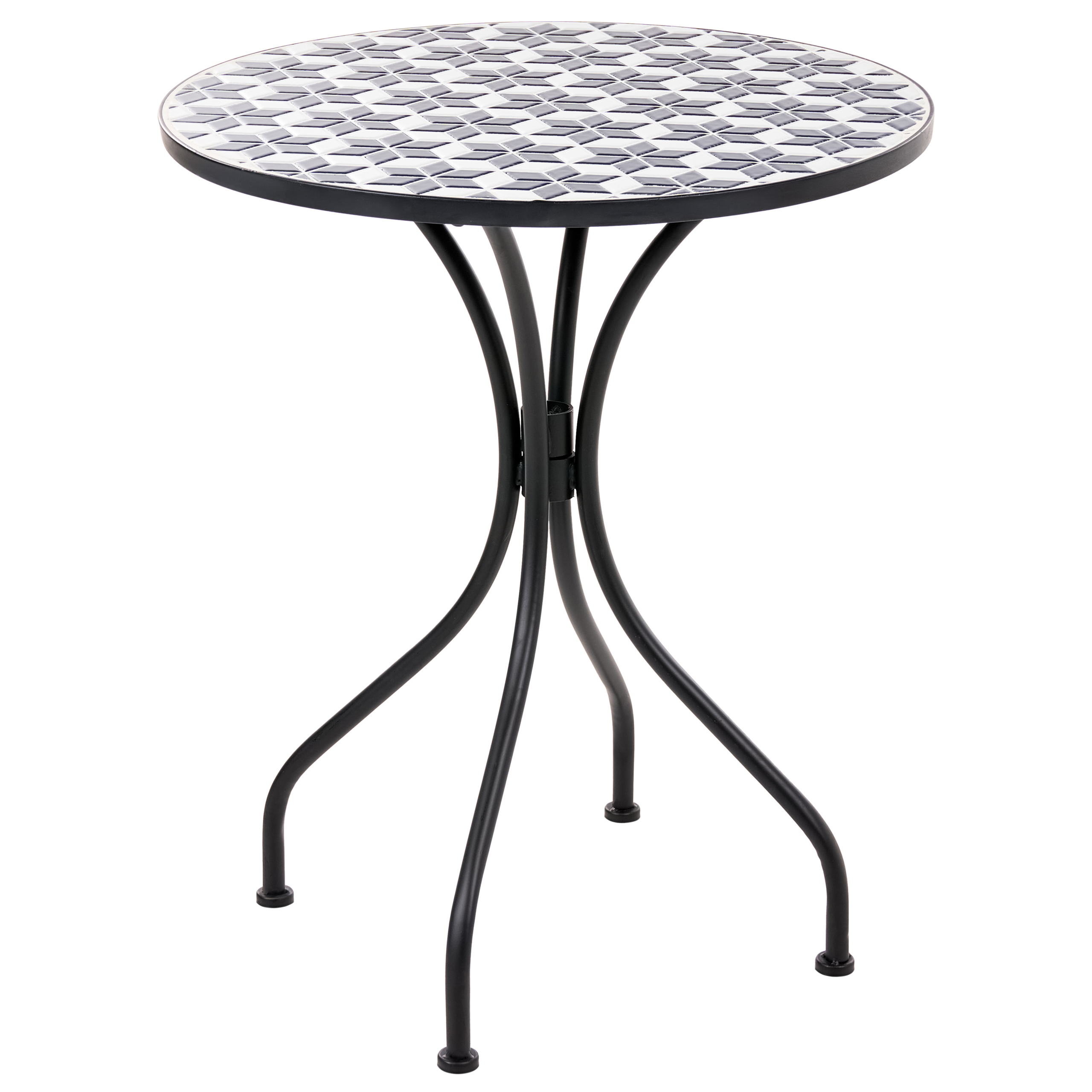 Bistropöytä SIROLO 60 cm 60 cm Metalli Valkoinen/sininen