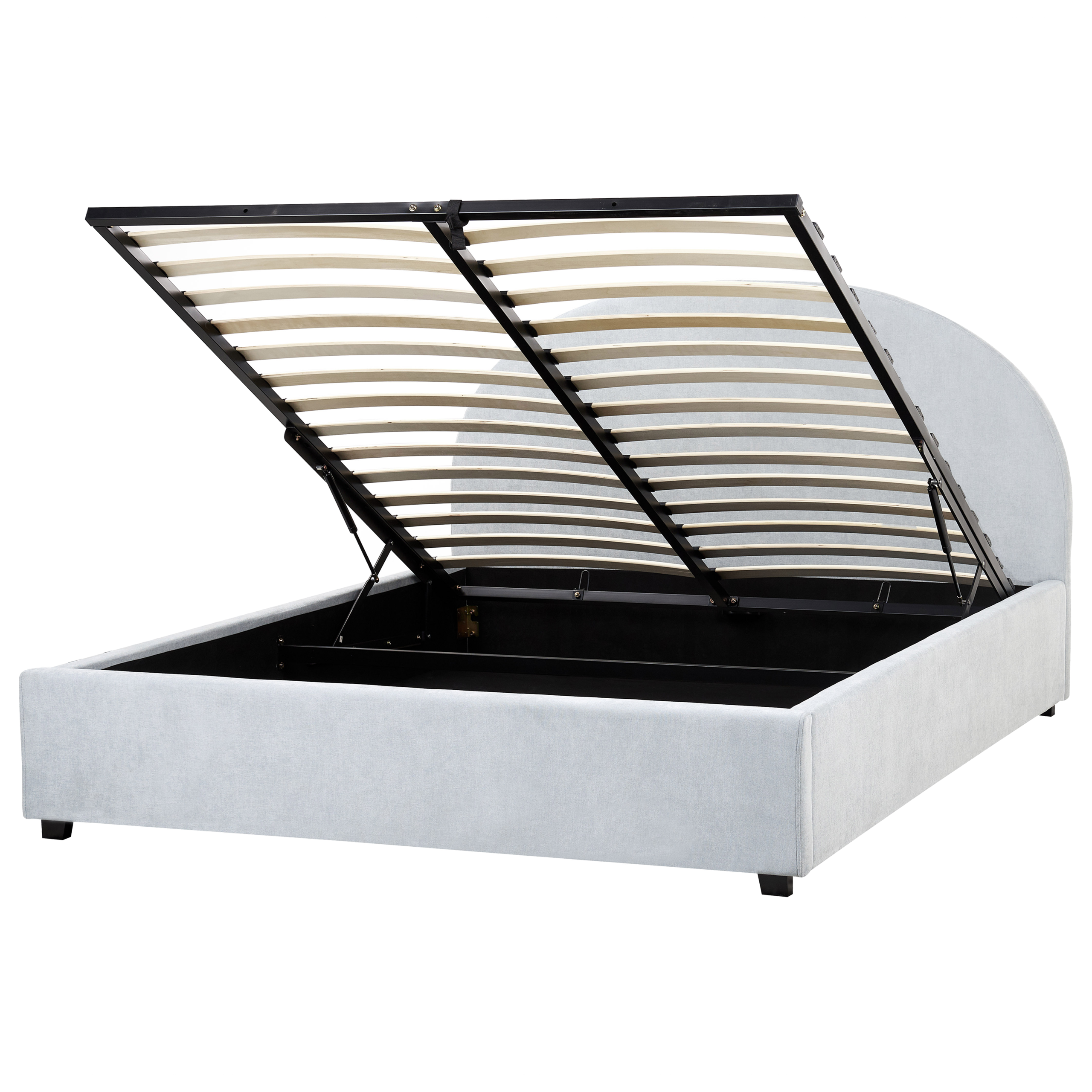 Sänky säilytystilalla kangas VAUCLUSE 160 x 200 cm Vaaleansininen