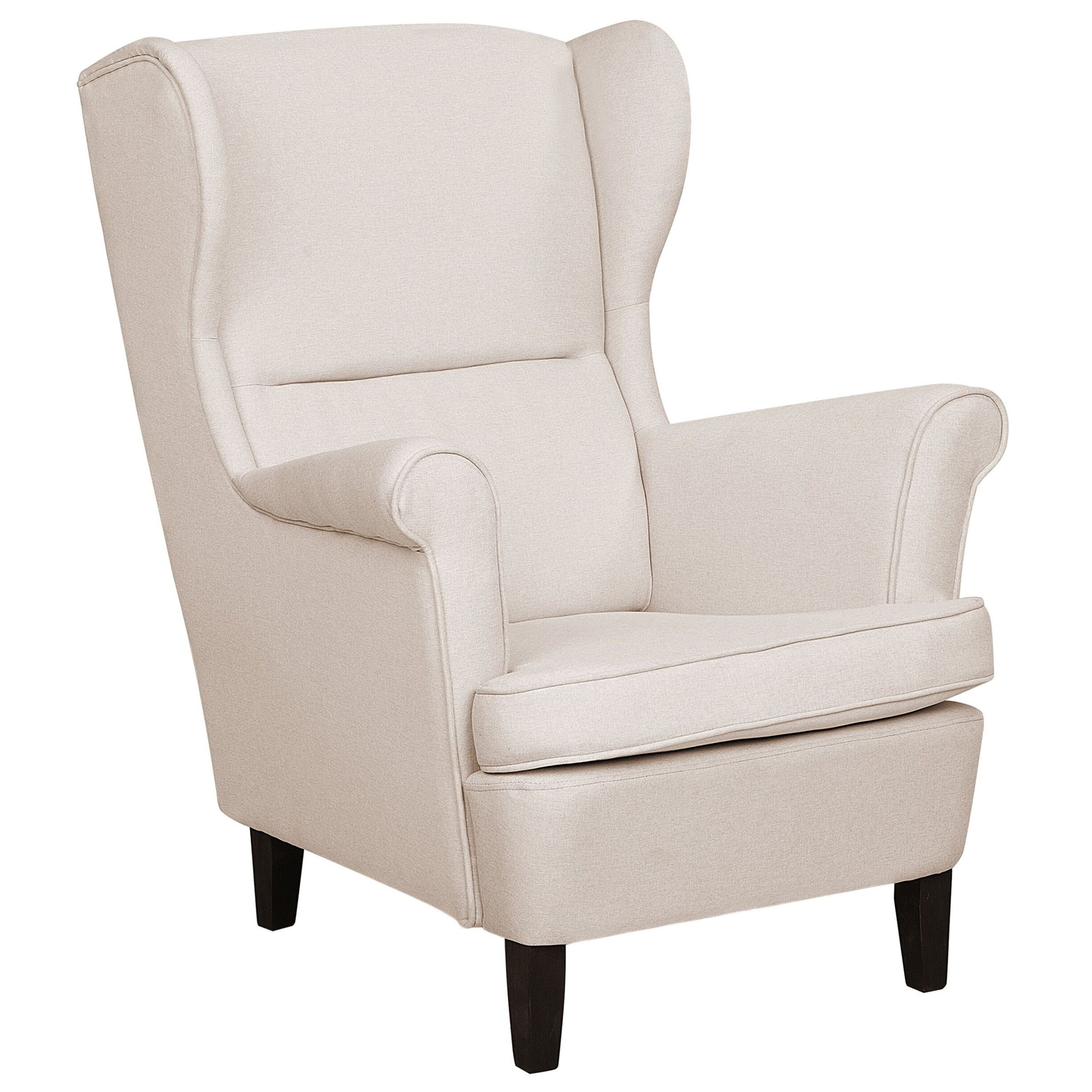 Wingback-tuoli ABSON kangas Vaaleanbeige