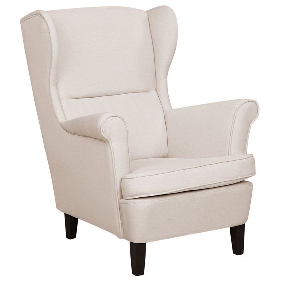 Wingback-tuoli ABSON kangas Vaaleanbeige