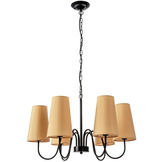 TOOLIGHT riippuva kattovalaisin APP753-6 musta, 70x70x110cm