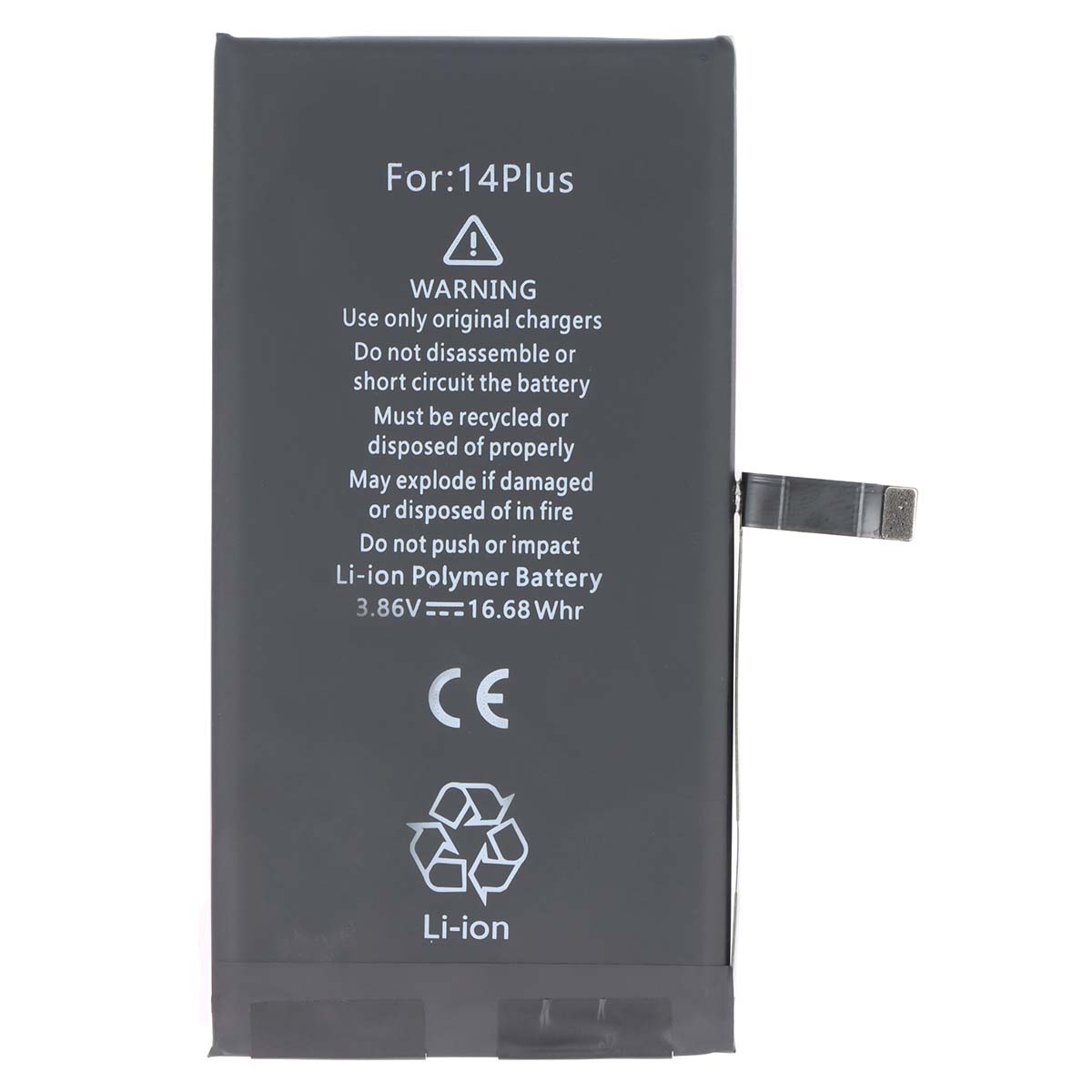 Akku iPhone 14 Plus -malliin Li-polymeeri 3.86V 4325mAh 16.68Wh