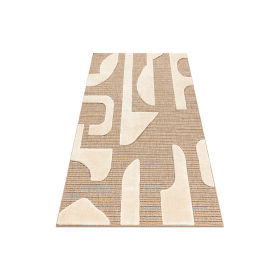 SPARK 0696A beige / kerma matto - Geometrinen, sisal, rakenne 180x270 cm