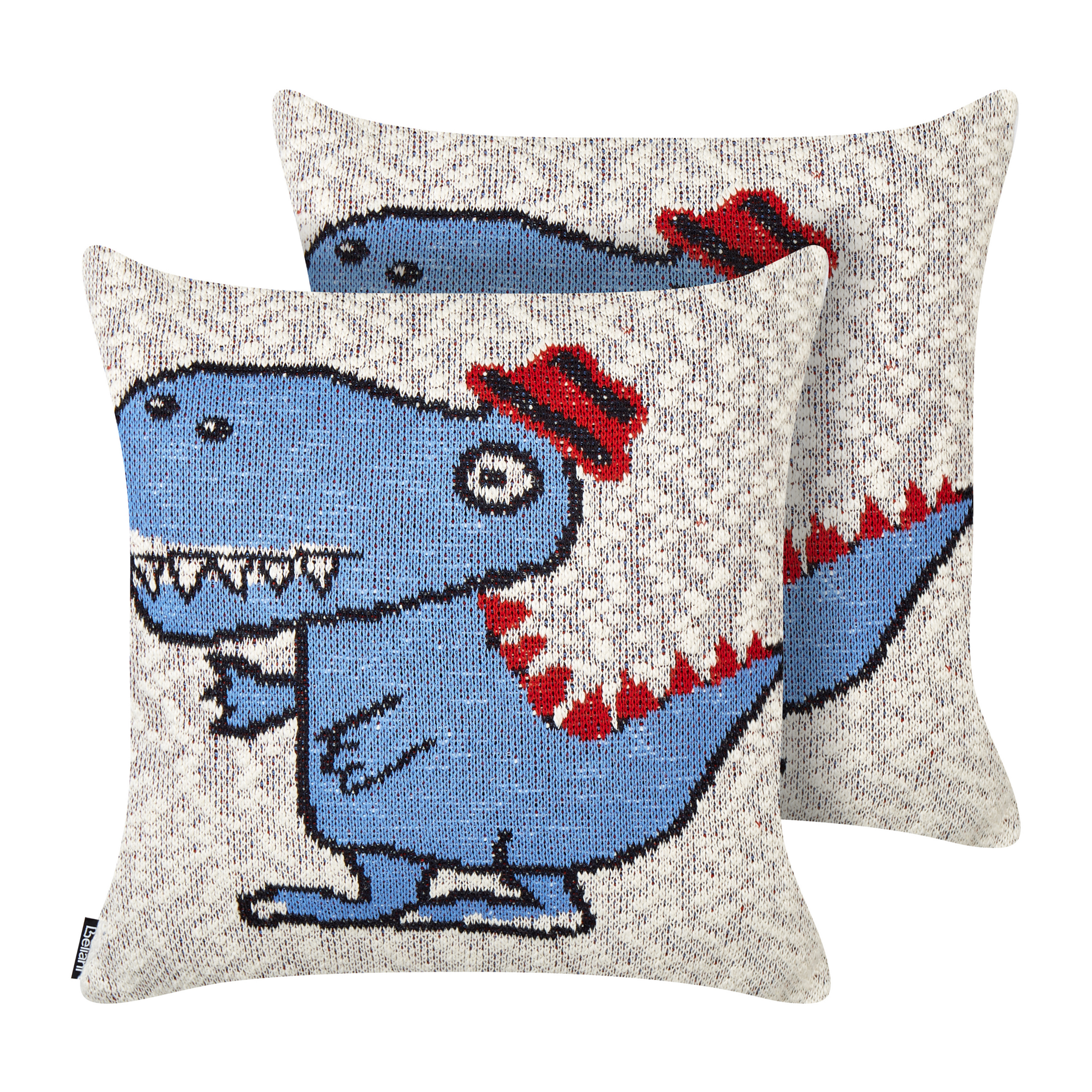 Koristetyynysetti 2 kpl GAMBIR 45 x 45 cm Puuvilla Sininen