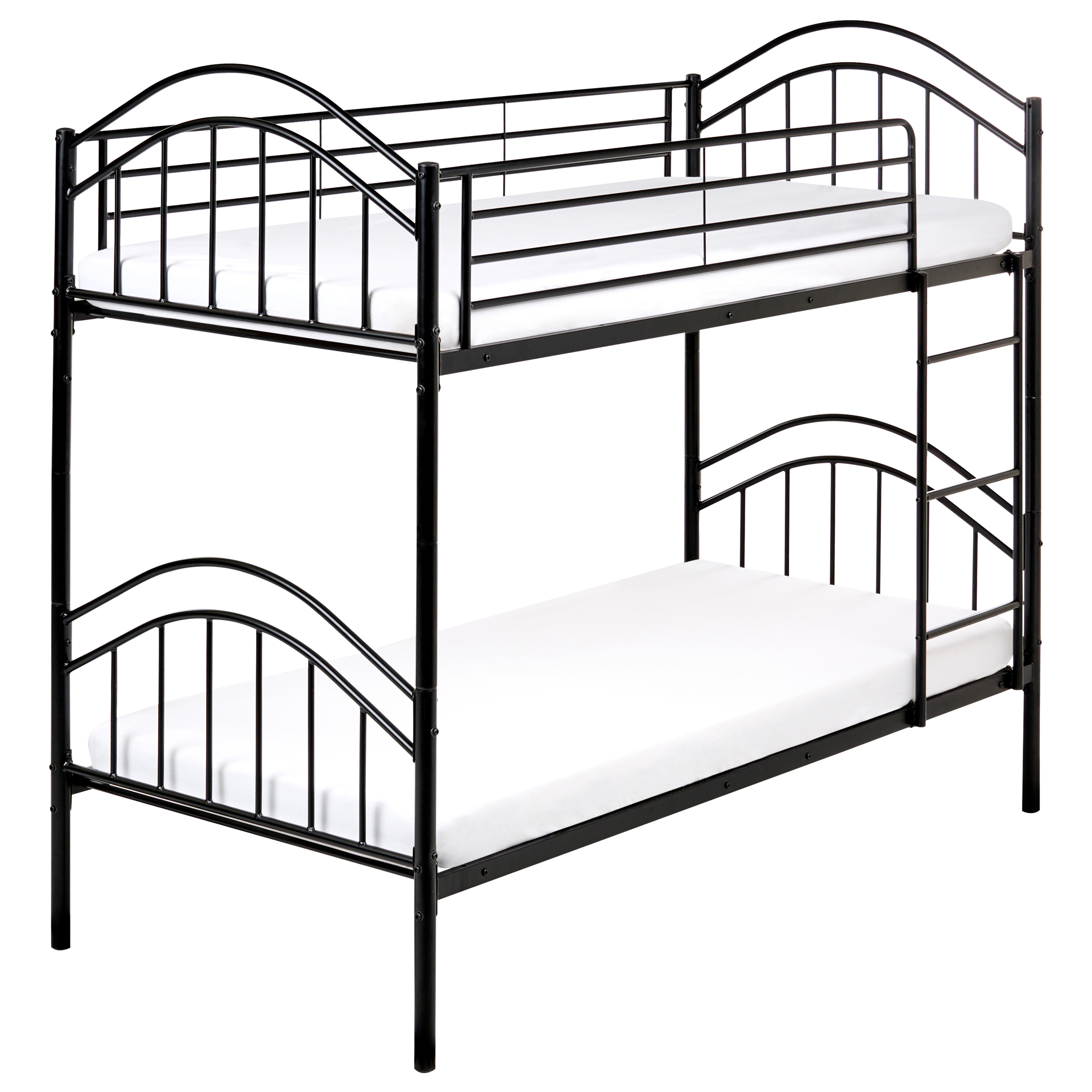 Kerrossänky metalli CHARTRES 90 x 200 cm Musta