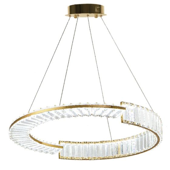 TOOLIGHT riippuva kattovalaisin LED APP1528-CP60 kulta, 60x60x90cm