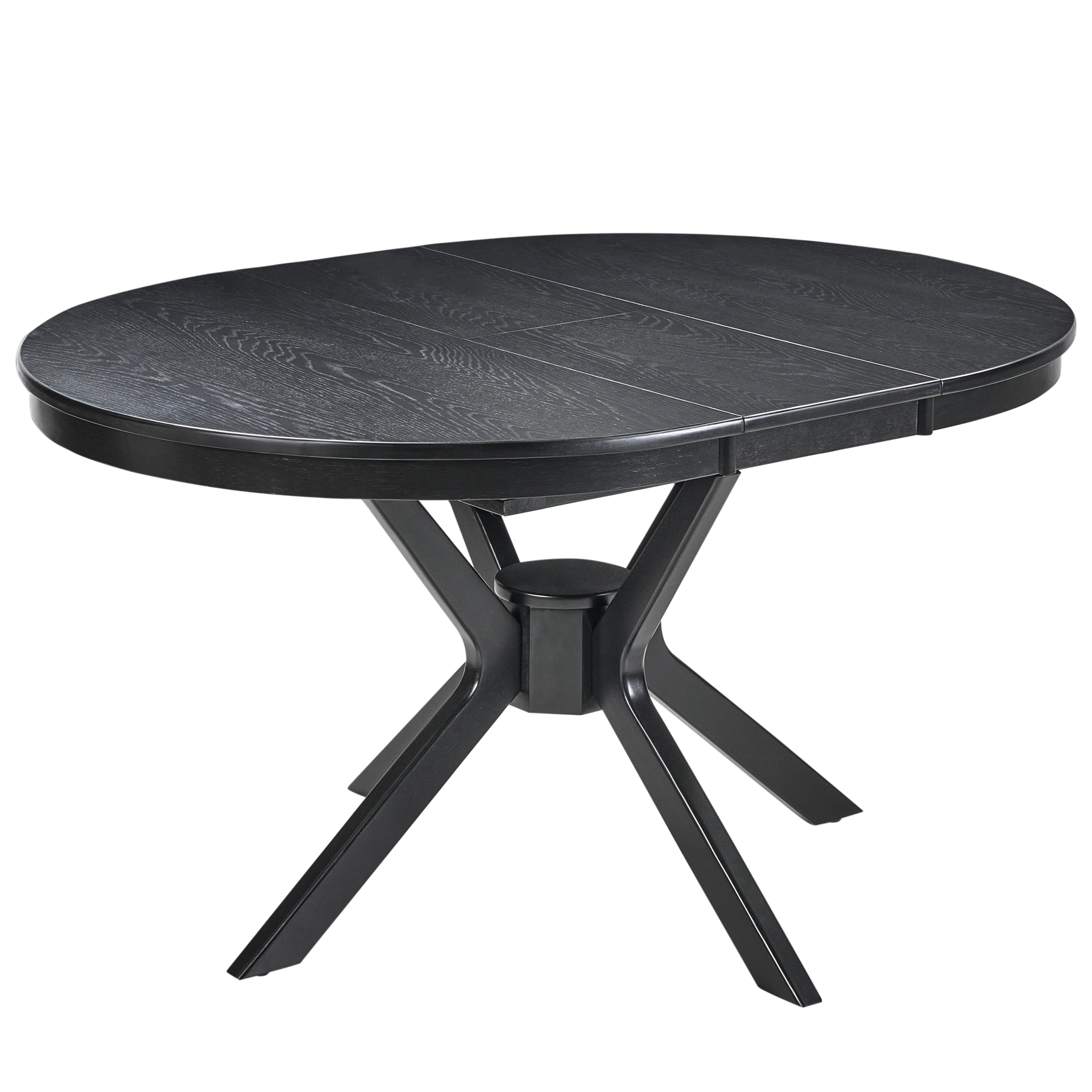 Jatkettava ruokapöytä TYMIS Musta tammiviilu 107/137 cm 107 cm