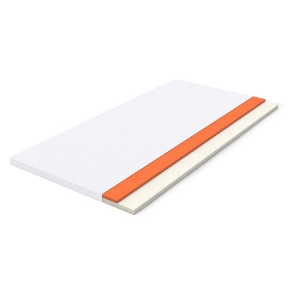 Patja 140x200 H3, 5 cm, oranssi vaahtomuovi, Oeko-Tex, pesty