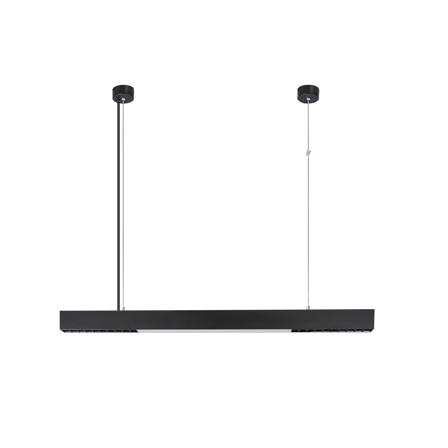 NETTLIFE Himmennettävä ruokapöydän riippuvalaisin, 100 cm, musta, LED-design, kaukosäätimellä