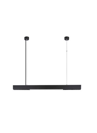 NETTLIFE Himmennettävä ruokapöydän riippuvalaisin, 100 cm, musta, LED-design, kaukosäätimellä