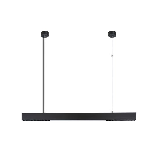 NETTLIFE Himmennettävä ruokapöydän riippuvalaisin, 100 cm, musta, LED-design, kaukosäätimellä