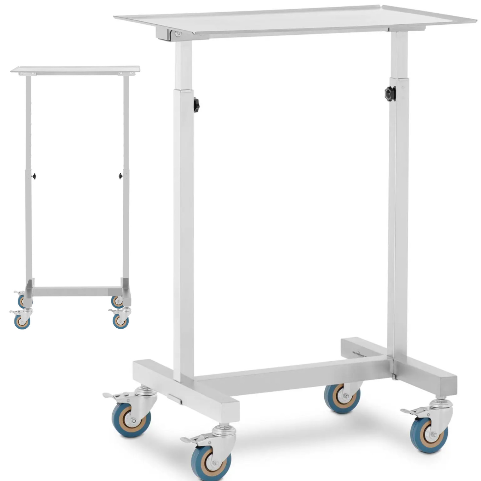 Instrumenttihoitokärry työkaluille, säädettävä, TERÄSTÄ, 60 x 40 cm