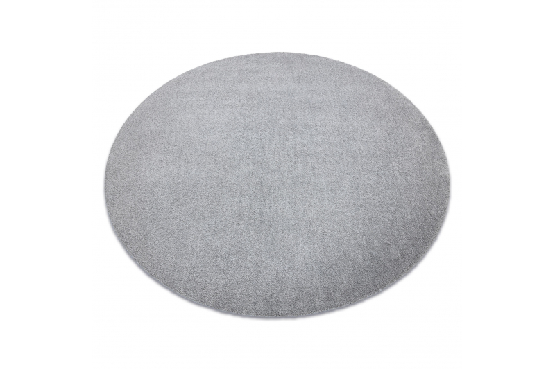 Moderni pestävä matto LATIO 71351060 pyöreä hopea pyöreä 80 cm