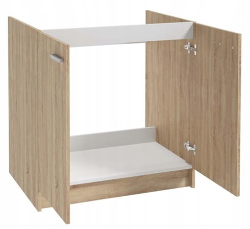 Sonoma tammi keittiökaappi pesualtaalle 80x50, vapaasti seisova