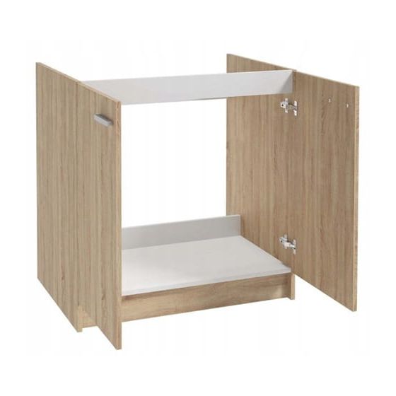 Sonoma tammi keittiökaappi pesualtaalle 80x50, vapaasti seisova