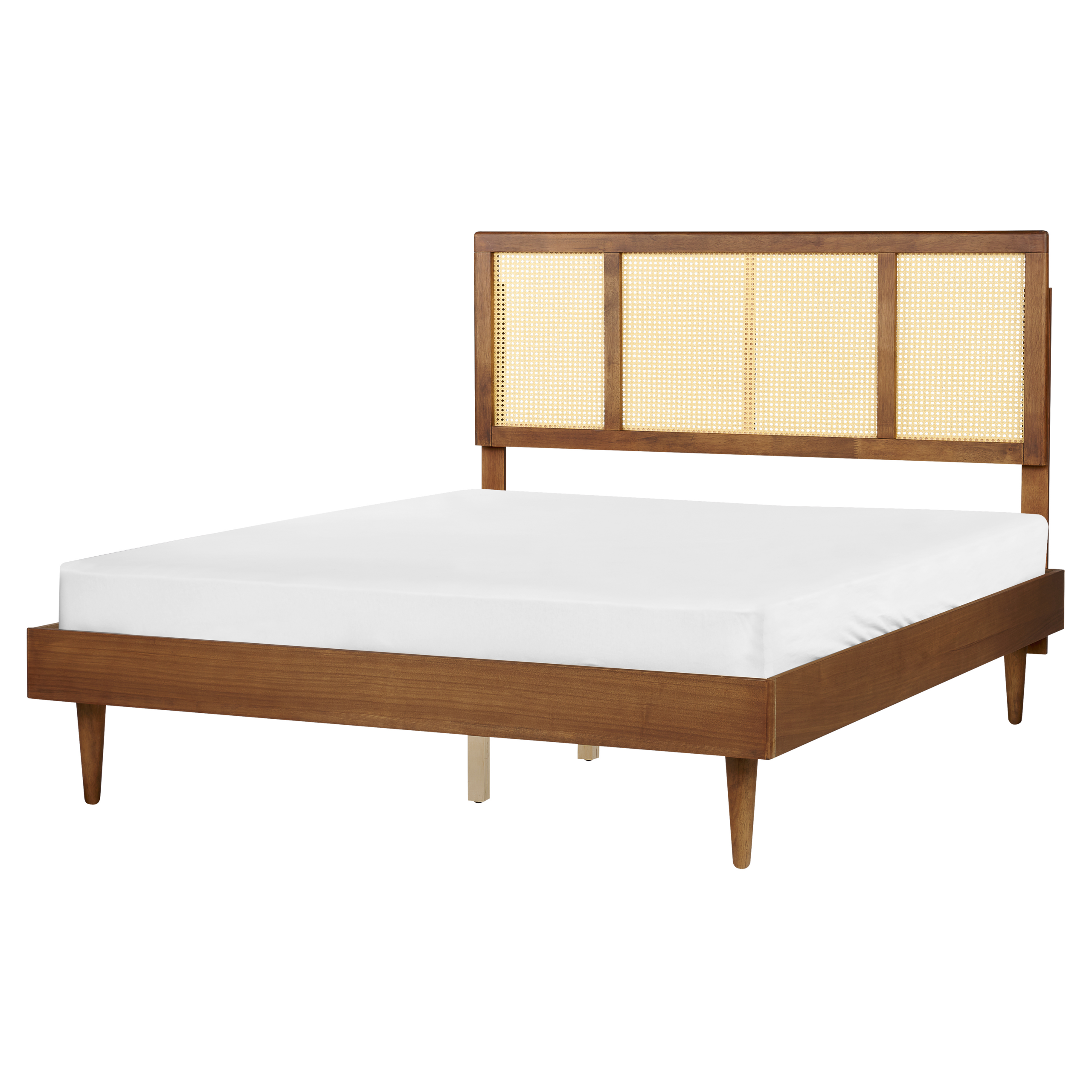 Sänky rottinki AURAY 160 x 200 cm Ruskea