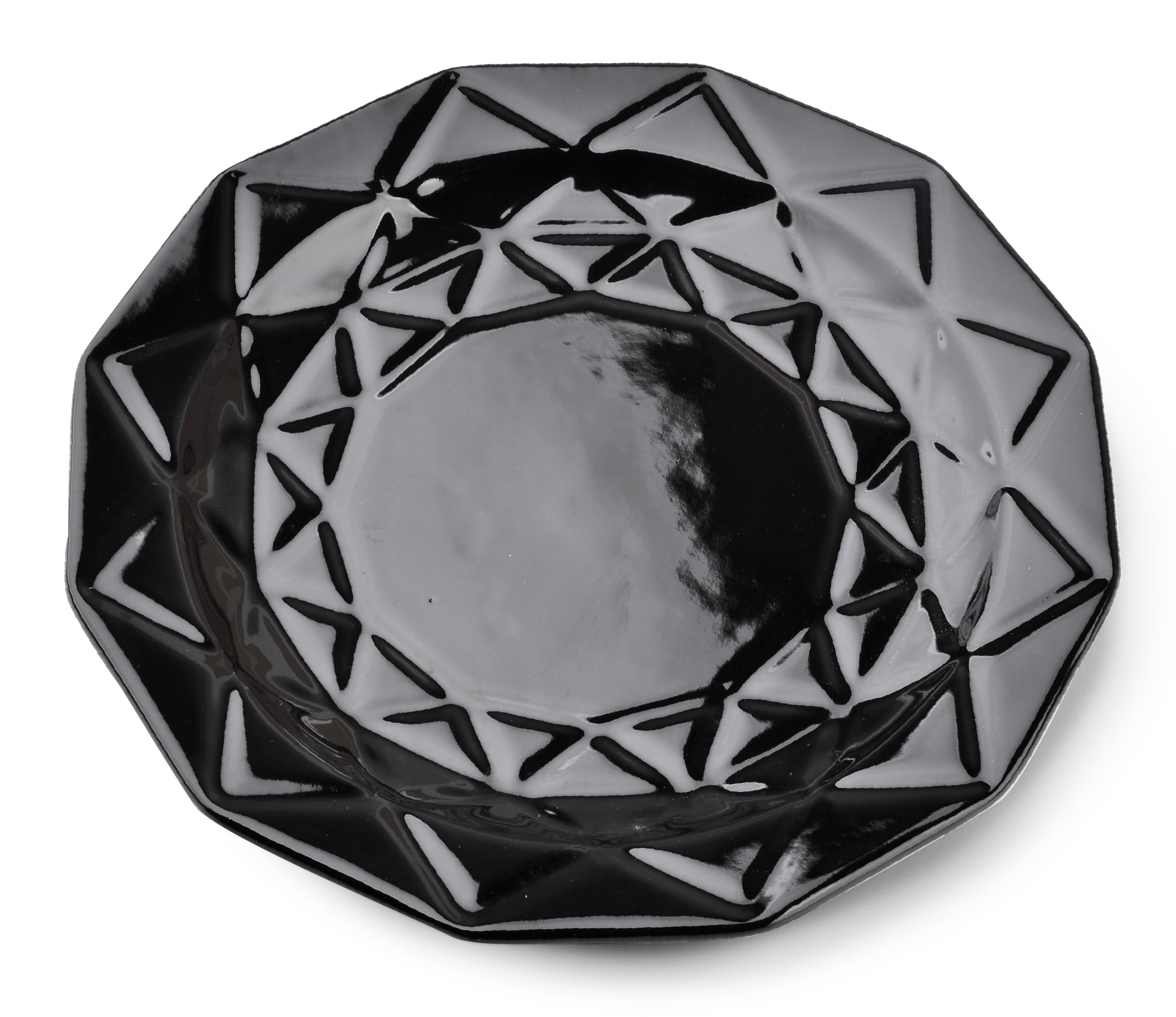 Ruokalautanen keraaminen Affek Design Adel 24 cm musta 1 kpl