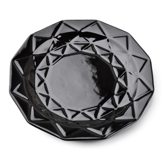 Ruokalautanen keraaminen Affek Design Adel 24 cm musta 1 kpl