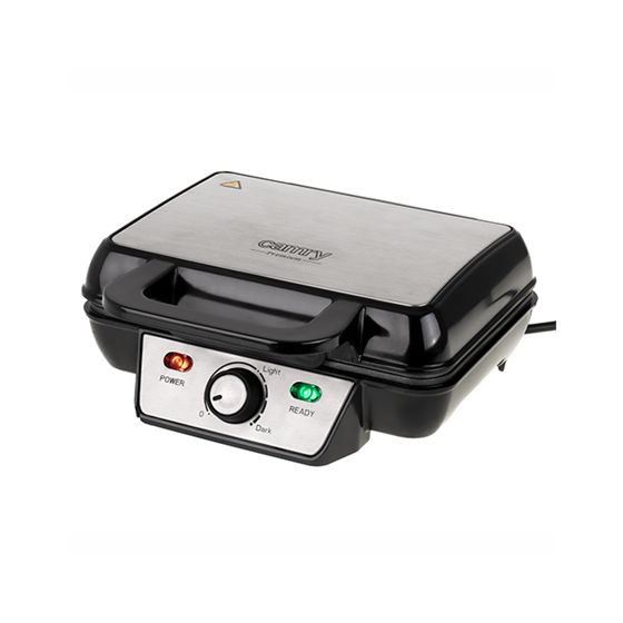 Camry | CR 3046 | Vohvelirauta | 1600 W | Taikinan kapasiteetti 2 | Belgia | Musta/ruostumaton teräs