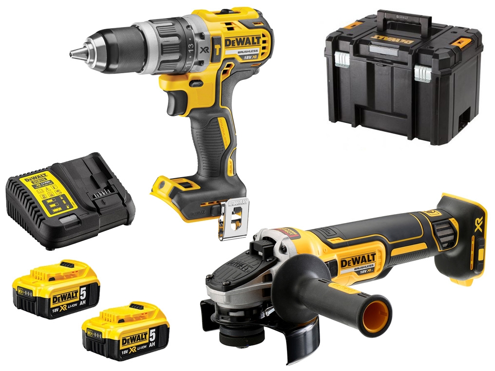 DeWalt DCK2080P2 XR 18V -Akkutyökalusetti 2x 5,0 Ah